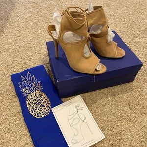 Aquazzura suede nude SZ.39